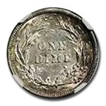 1902 Barber Dime AU-58 NGC