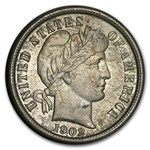 1902 Barber Dime AU
