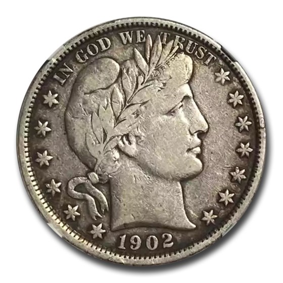 1902 Barber Half Dollar VF-20 NGC 1902 Barber Half Dollar VF-20 NGC