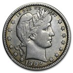 1902 Barber Quarter XF