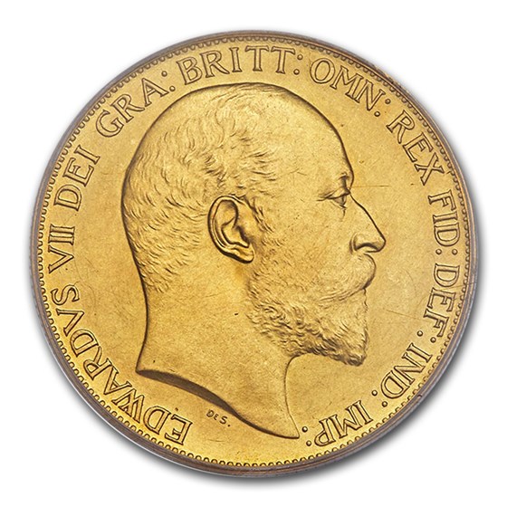 1902 Great Britain Gold 2 Pounds Edward VII PR-63 Matte PCGS 1902 Great Britain Gold 2 Pounds Edward VII PR-63 Matte PCGS