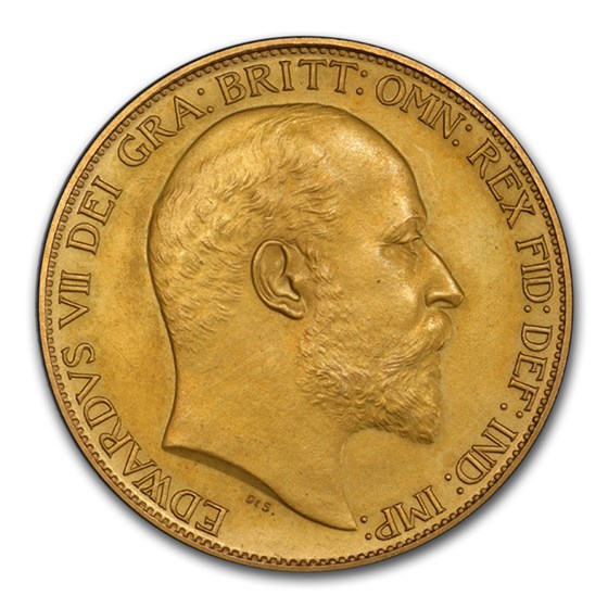1902 Great Britain Gold 2 Pounds Edward VII PR-64 Matte PCGS 1902 Great Britain Gold 2 Pounds Edward VII PR-64 Matte PCGS