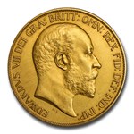 1902 Great Britain Gold 5 Pound Edward VII Matte Proof PR-62 PCGS