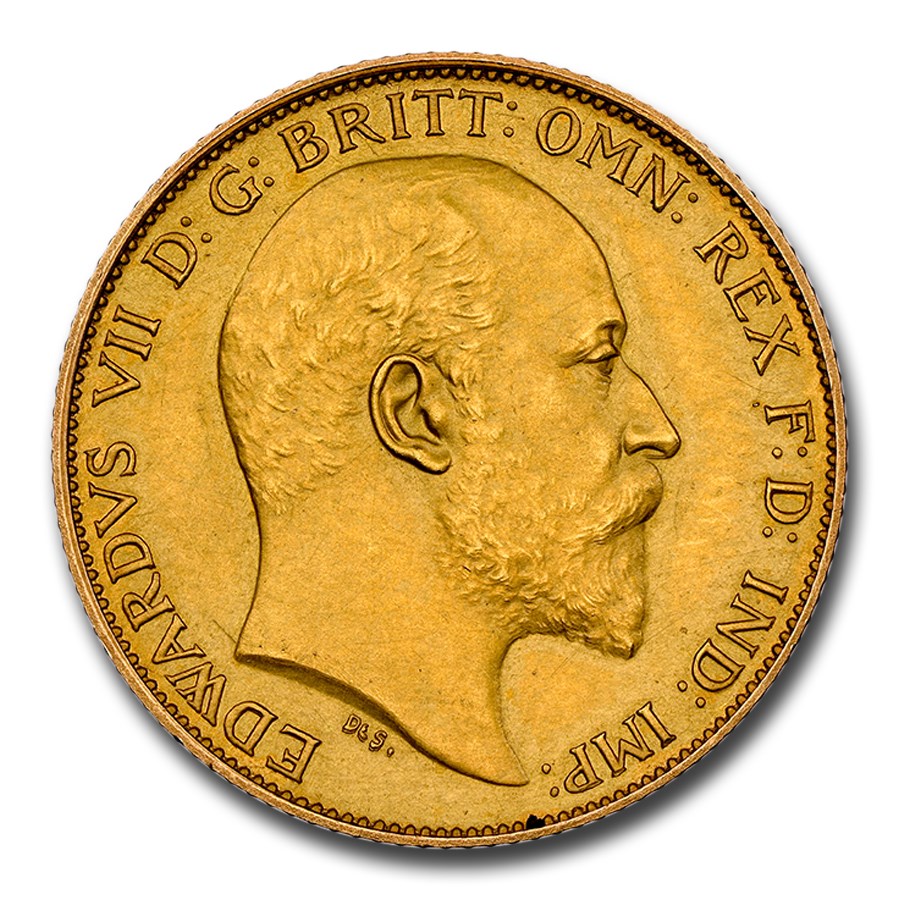 1902 Great Britain Gold Half Sovereign Edward VII PF-61 NGC
