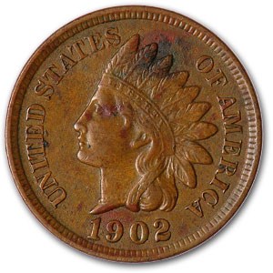 1902 Indian Head Cent AU Details (Cleaned, Corroded or Dmgd) 1902 Indian Head Cent AU Details (Cleaned, Corroded or Dmgd)