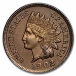 1902 Indian Head Cent BU Details (Cleaned, Corroded or Dmgd)