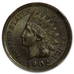 1902 Indian Head Cent MS-64 NGC (Brown)