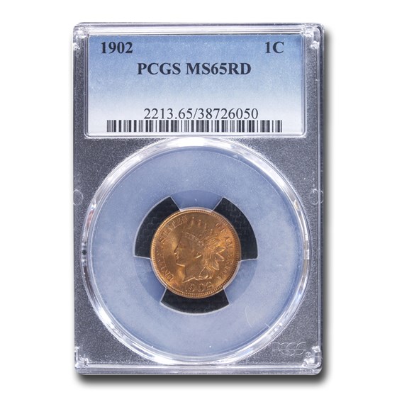 1902 Indian Head Cent MS-65 PCGS (Red) 1902 Indian Head Cent MS-65 PCGS (Red)