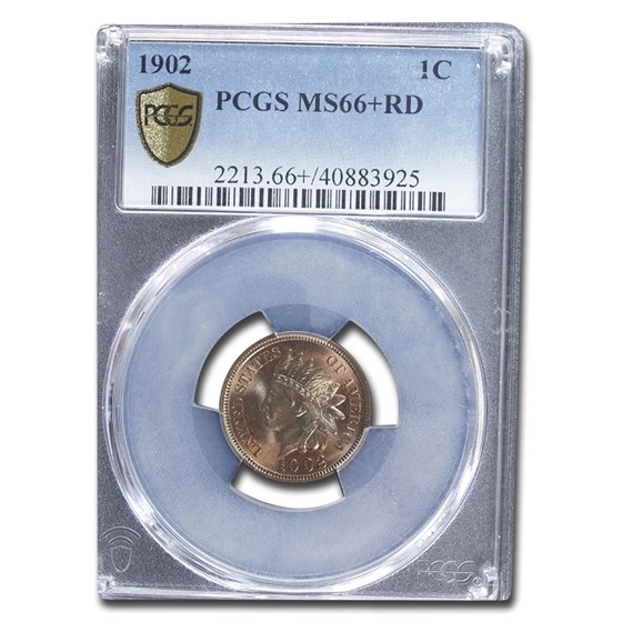 1902 Indian Head Cent MS-66+ PCGS (Red) 1902 Indian Head Cent MS-66+ PCGS (Red)