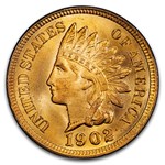 1902 Indian Head Cent MS-67 PCGS (Red)