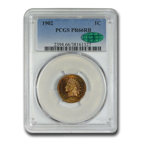 1902 Indian Head Cent PR-66 PCGS (Red/Brown) 1902 Indian Head Cent PR-66 PCGS (Red/Brown)