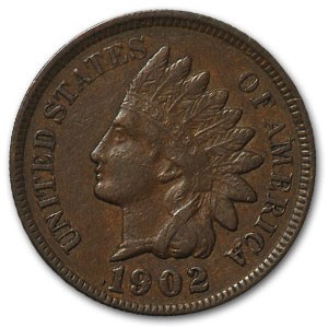1902 Indian Head Cent XF