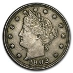 1902 Liberty Head V Nickel AU