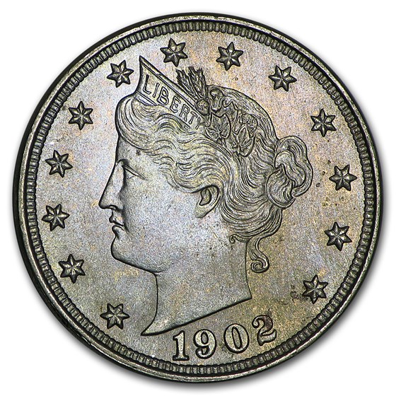 1902 Liberty Head V Nickel BU