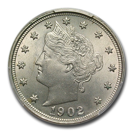 1902 Liberty Head V Nickel MS-64 PCGS 1902 Liberty Head V Nickel MS-64 PCGS