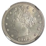 1902 Liberty Head V Nickel MS-66+ NGC