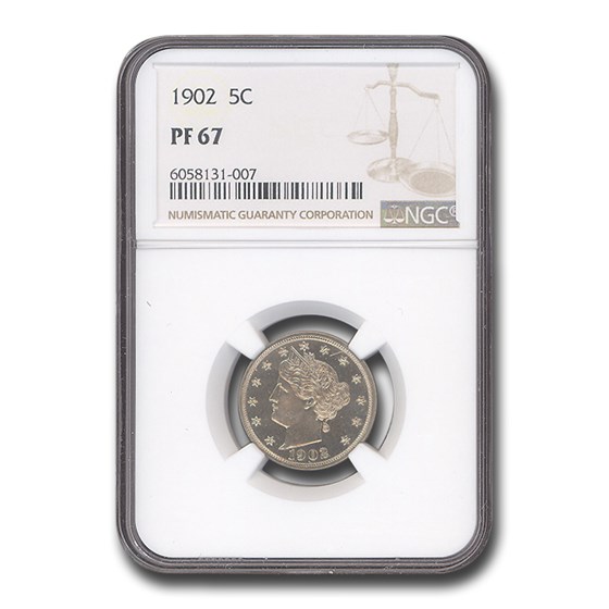 1902 Liberty Head V Nickel PF-67 NGC 1902 Liberty Head V Nickel PF-67 NGC