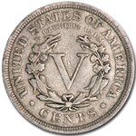 1902 Liberty Head V Nickel VF