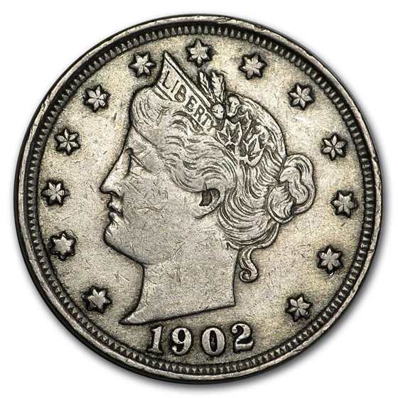 1902 Liberty Head V Nickel XF 1902 Liberty Head V Nickel XF