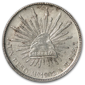 Buy 1902-Mo AM Mexican Silver Peso AU Details KM#409.2 | APMEX