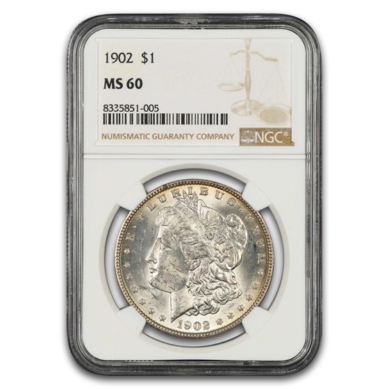 1902 Morgan Dollar MS-60 NGC