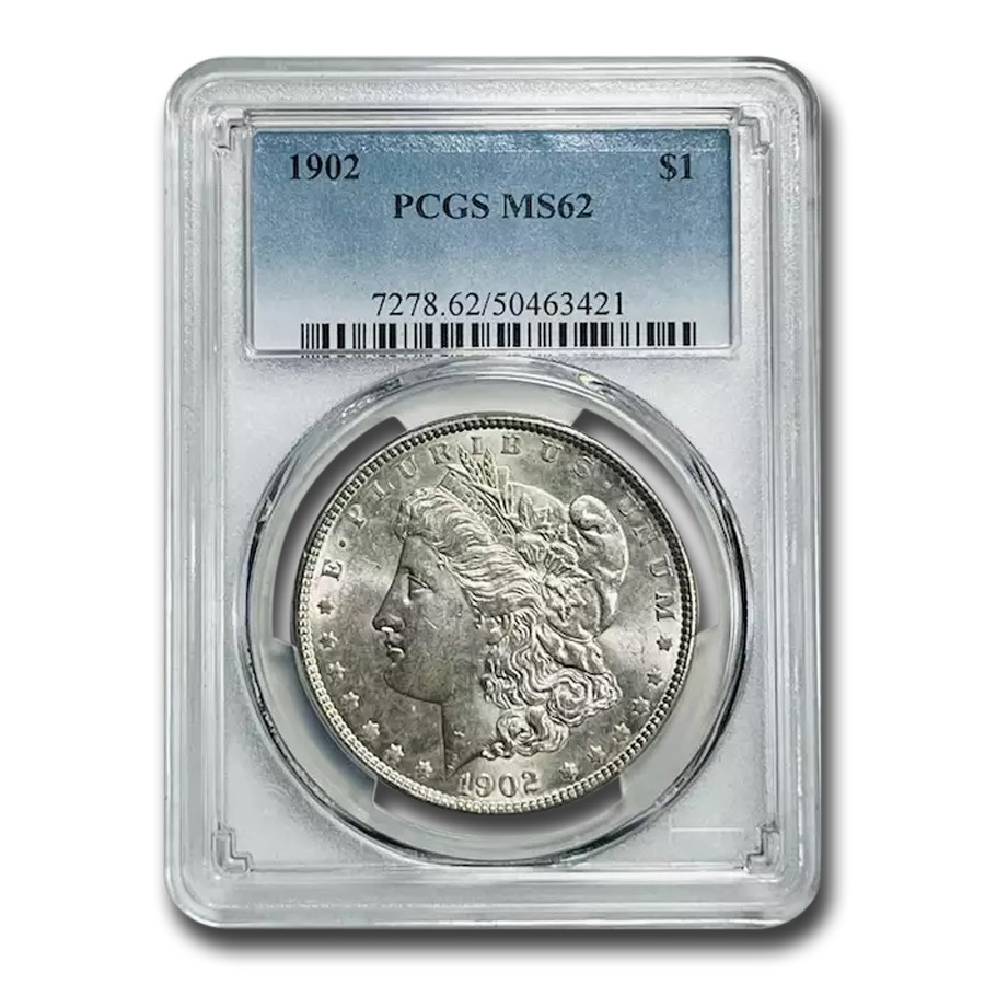 1902 Morgan Dollar MS-62 PCGS