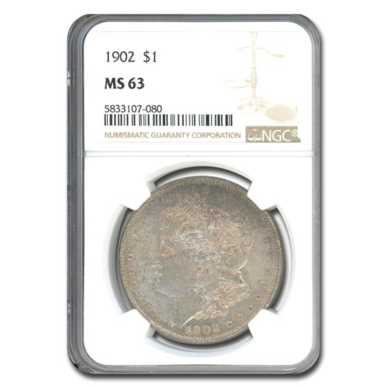 1902 Morgan Dollar MS-63 NGC