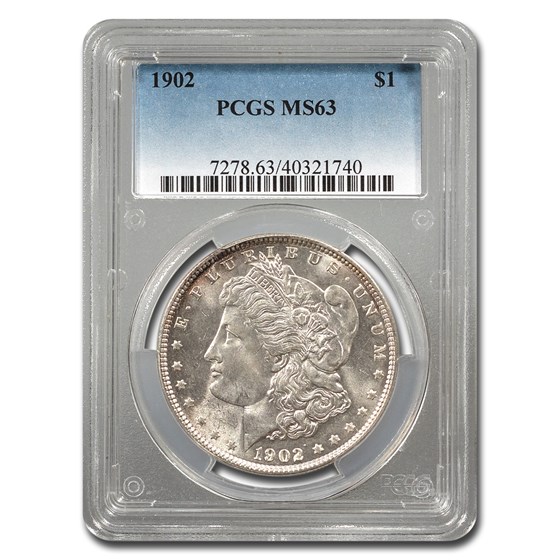 1902 Morgan Dollar MS-63 PCGS 1902 Morgan Dollar MS-63 PCGS