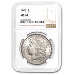 1902 Morgan Dollar MS-64 NGC