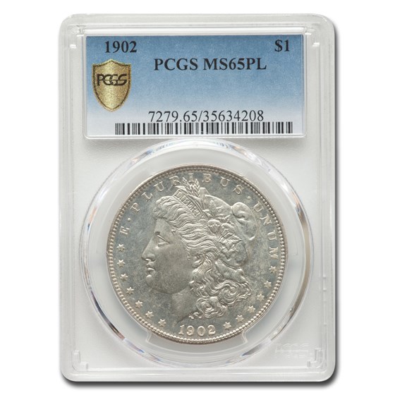 1902 Morgan Dollar MS-65 PCGS (PL) 1902 Morgan Dollar MS-65 PCGS (PL)