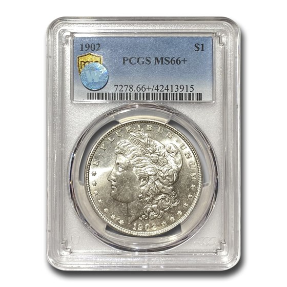 1902 Morgan Dollar MS-66+ PCGS 1902 Morgan Dollar MS-66+ PCGS