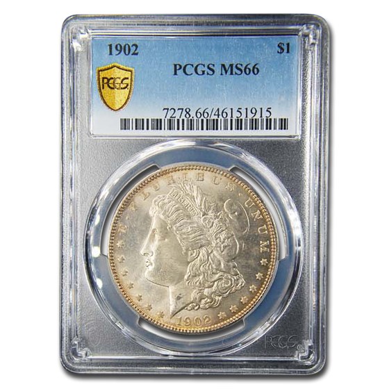 1902 Morgan Dollar MS-66 PCGS 1902 Morgan Dollar MS-66 PCGS
