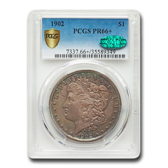 1902 Morgan Dollar PR-66+ PCGS CAC 1902 Morgan Dollar PR-66+ PCGS CAC
