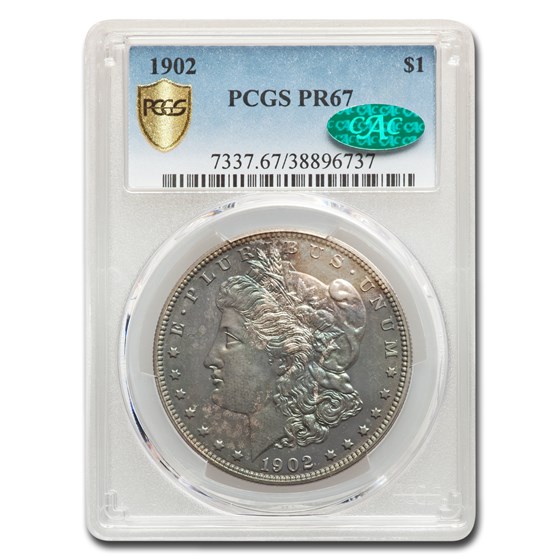 1902 Morgan Dollar PR-67 PCGS CAC 1902 Morgan Dollar PR-67 PCGS CAC