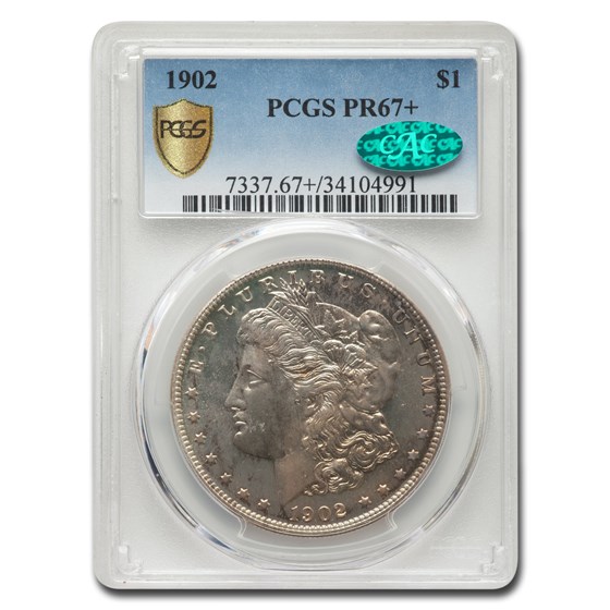 1902 Morgan Dollar PR-67+ PCGS CAC 1902 Morgan Dollar PR-67+ PCGS CAC