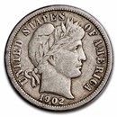 1902-O Barber Dime VF