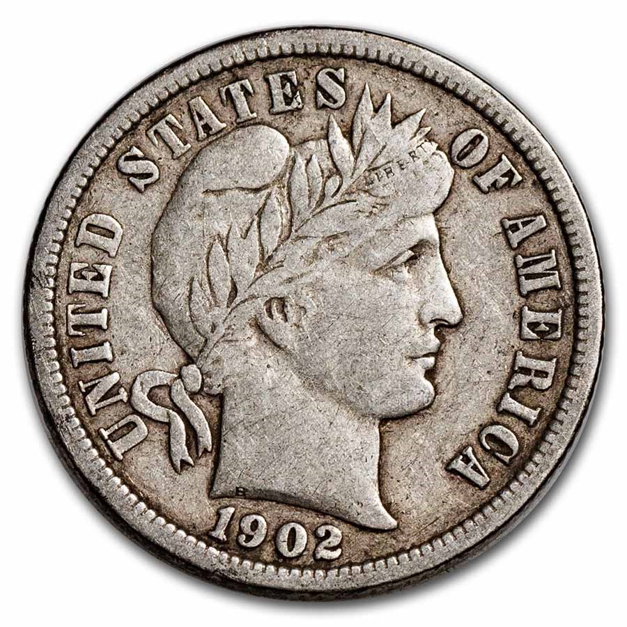 1902-O Barber Dime VF