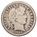 1902-O Barber Dime VG