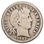 1902-O Barber Dime VG