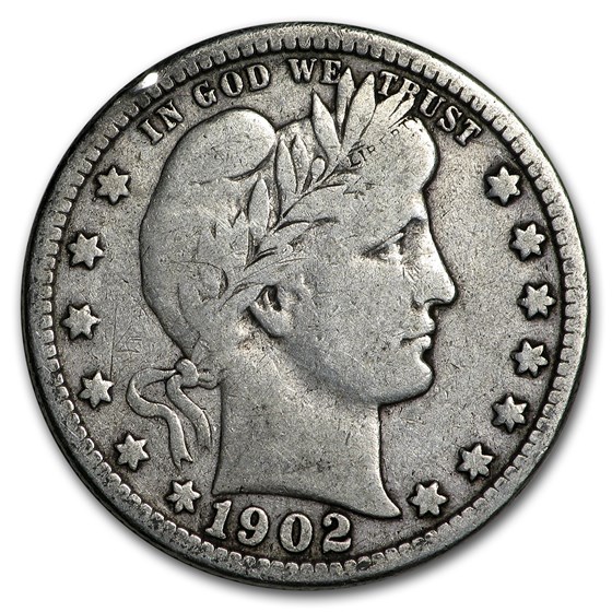 1902-O Barber Quarter Fine 1902-O Barber Quarter Fine