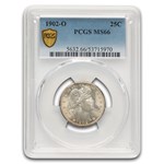 1902-O Barber Quarter MS-66 PCGS