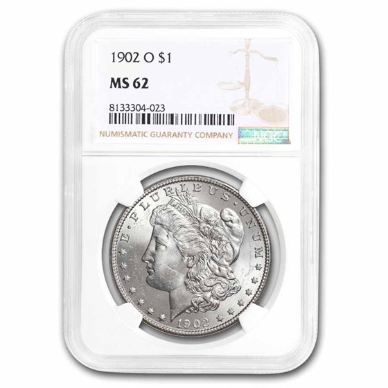 1902-O Morgan Dollar MS-62 NGC 1902-O Morgan Dollar MS-62 NGC