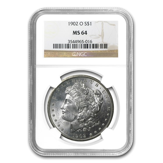 1902-O Morgan Dollar MS-64 NGC 1902-O Morgan Dollar MS-64 NGC