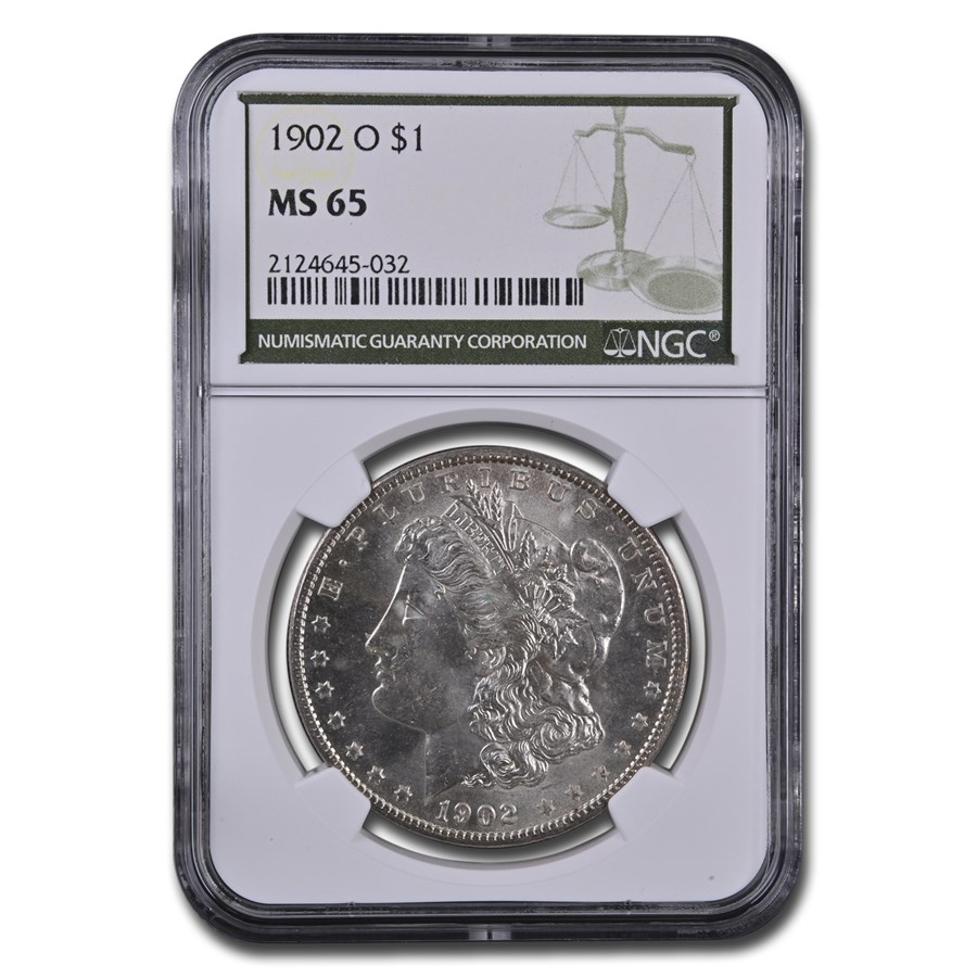 1902-O Morgan Dollar MS-65 NGC (Green Label)