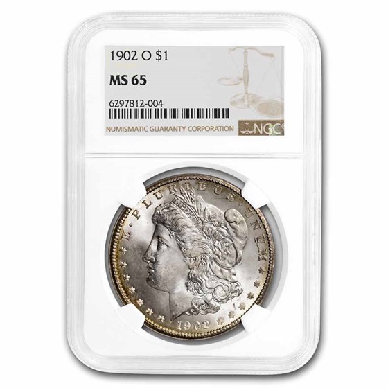 1902-O Morgan Dollar MS-65 NGC 1902-O Morgan Dollar MS-65 NGC