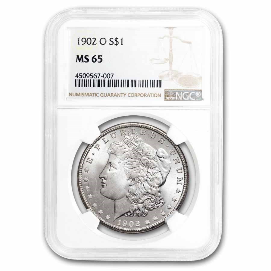 1902-O Morgan Dollar MS-65 NGC