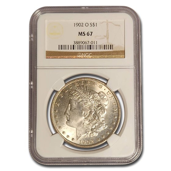 1902-O Morgan Dollar MS-67 NGC 1902-O Morgan Dollar MS-67 NGC
