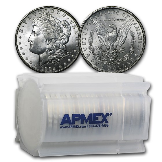 1902-O Morgan Dollars BU (20 Count Roll) 1902-O Morgan Dollars BU (20 Count Roll)