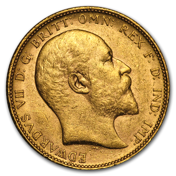 1902-P Australia Gold Sovereign Edward VII BU 1902-P Australia Gold Sovereign Edward VII BU