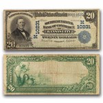 1902 Plain Back $20 Kansas City, MO VF (Fr#646) CH#10231